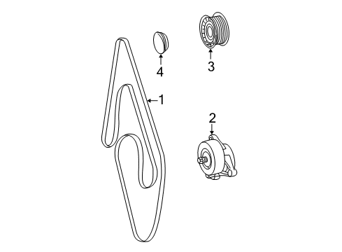 2003 Mercedes-Benz E500 Belts & Pulleys