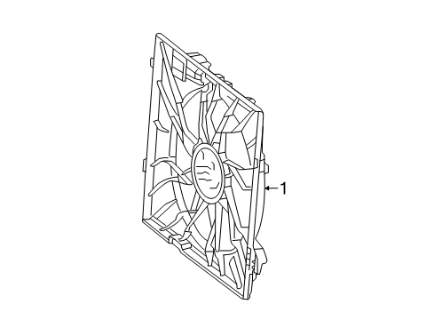 2013 Mercedes-Benz ML350 Cooling System, Radiator, Water Pump, Cooling Fan Diagram 1