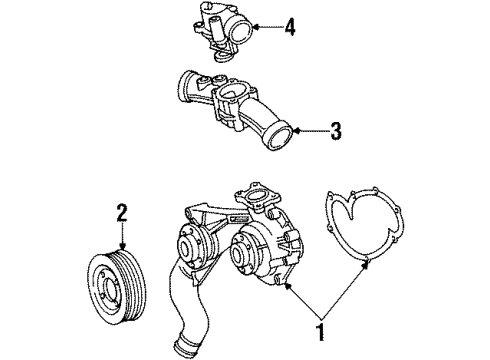 1998 Mercedes-Benz SL600 Water Pump