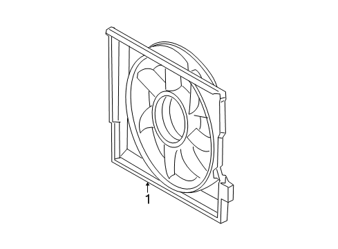 2013 Mercedes-Benz E550 Cooling System, Radiator, Water Pump, Cooling Fan Diagram 1