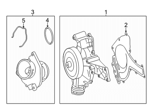 2012 Mercedes-Benz G550 Water Pump