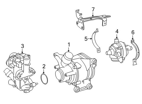 2020 Mercedes-Benz GLC63 AMG S Water Pump Diagram 2