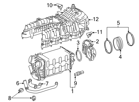 2018 Mercedes-Benz GLS550 Throttle Body