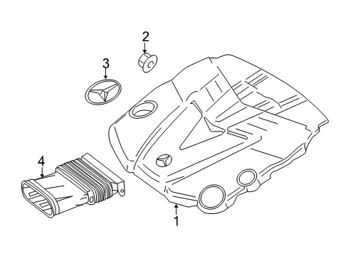 2015 Mercedes-Benz GL350 Engine Appearance Cover