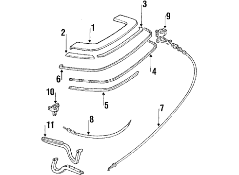 1987 Mercedes-Benz 560SL Roof Cover & Components