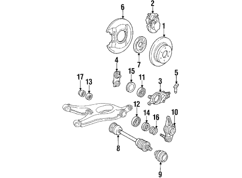 ABS Sensor Diagram for 107-540-04-17