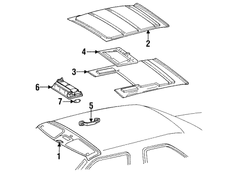 1993 Mercedes-Benz 190E Headliner