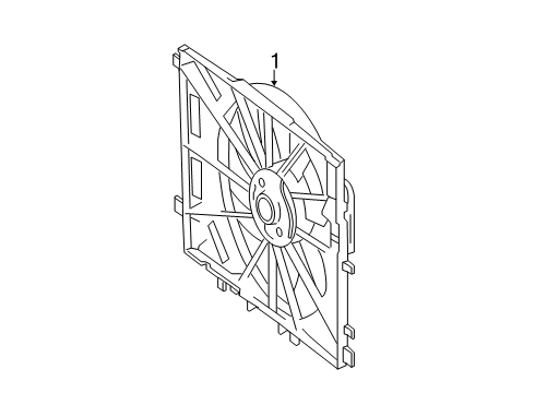 2022 Mercedes-Benz CLA250 Cooling System, Radiator, Water Pump, Cooling Fan Diagram 1