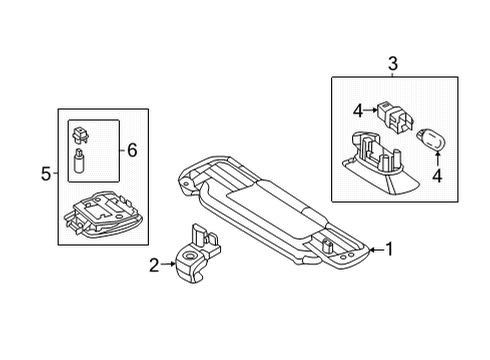 Sunvisor Diagram for 190-810-07-00-9051