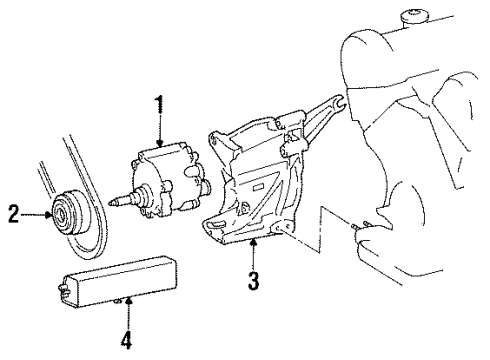 1987 Mercedes-Benz 300SDL Emission Components
