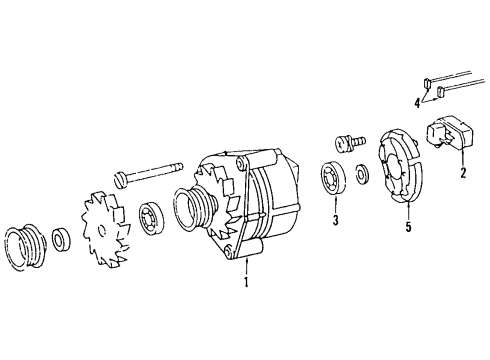 1993 Mercedes-Benz 190E Alternator