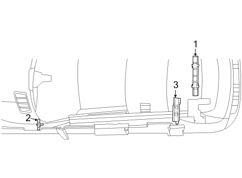 2023 Mercedes-Benz GLC300 Antenna & Radio Diagram 1
