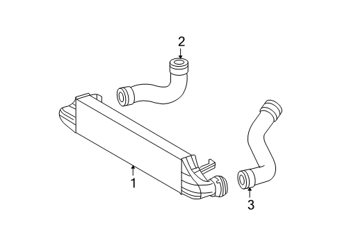 2004 Mercedes-Benz C230 Intercooler, Cooling Diagram 1