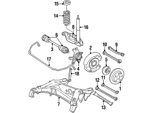 Coil Spring Diagram for 124-324-11-04