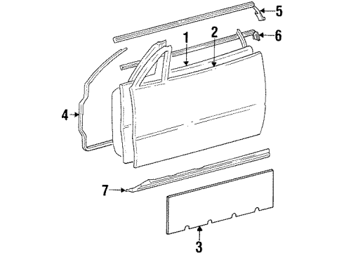 Weatherstrip Diagram for 129-720-06-24