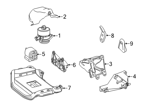 Rear Support Diagram for 222-240-18-02
