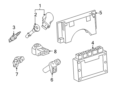 Spark Plug Diagram for 004-159-13-03-90
