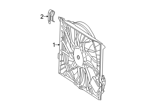2013 Mercedes-Benz S63 AMG Cooling System, Radiator, Water Pump, Cooling Fan Diagram 1