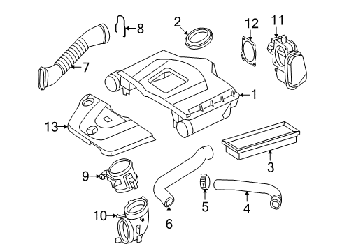 2011 Mercedes-Benz E550 Filters Diagram 2