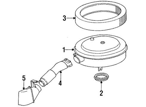 Air Cleaner Assembly Diagram for 013-094-72-02