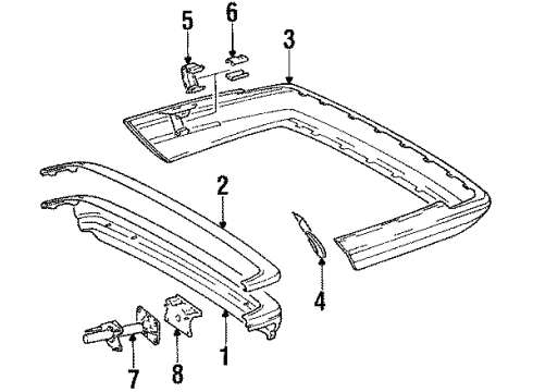 1984 Mercedes-Benz 300SD Rear Bumper