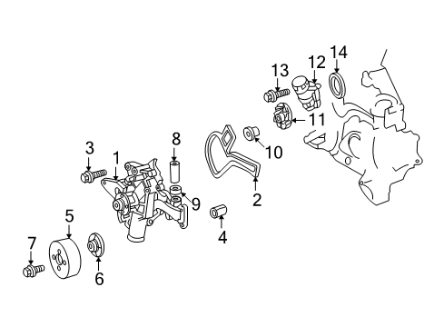 Compressor Assembly Bolt Diagram for 910143-008010-64