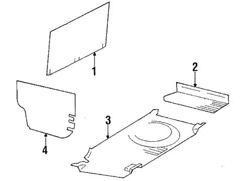 1988 Mercedes-Benz 560SL Interior Trim Diagram 2