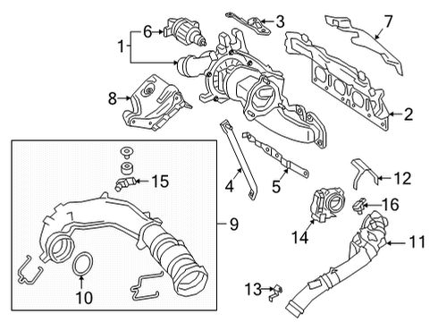 Intake Tube Seal Diagram for 000-997-68-07-64