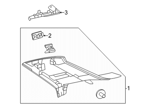 2024 Mercedes-Benz GLE53 AMG Interior Trim - Quarter Panels Diagram 2
