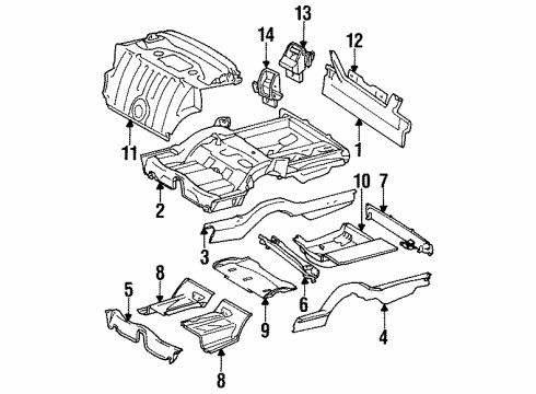 Sidemember Assembly Diagram for 124-610-06-10