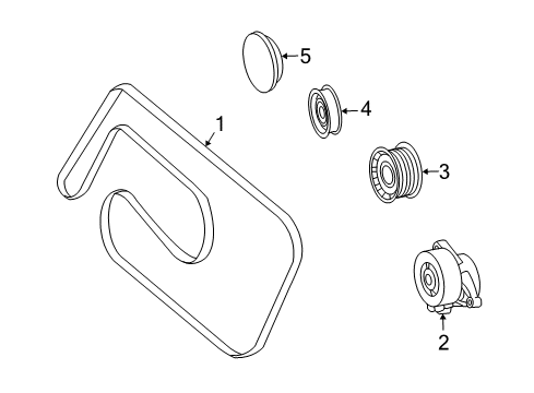 2008 Mercedes-Benz CLK550 Belts & Pulleys
