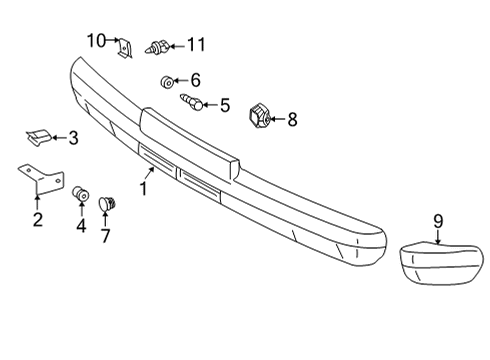 Grommet Diagram for 001-997-15-86