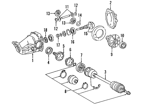 Differential Case Diagram for 201-350-27-64-80