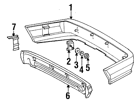 Bumper Assembly Diagram for 129-880-09-71
