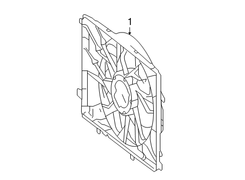 2013 Mercedes-Benz C250 Cooling Fan