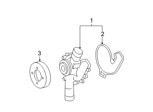 2001 Mercedes-Benz S600 Water Pump