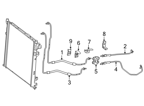 2015 Mercedes-Benz ML250 Trans Oil Cooler Lines