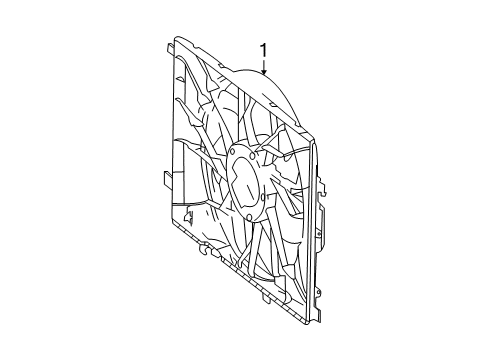 2010 Mercedes-Benz C350 Cooling System, Radiator, Water Pump, Cooling Fan Diagram 1