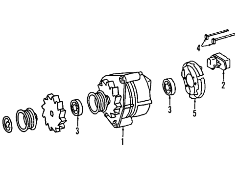 1984 Mercedes-Benz 380SL Alternator