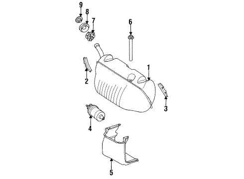 Fuel Gauge Sending Unit Diagram for 126-542-01-04