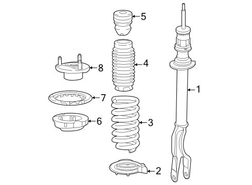 Strut Connector Diagram for 000-327-00-69