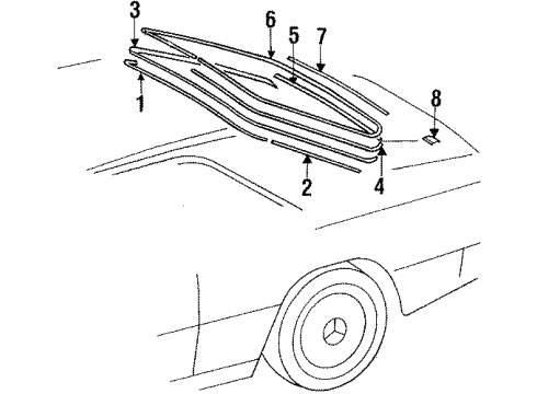 1995 Mercedes-Benz E320 Back Glass