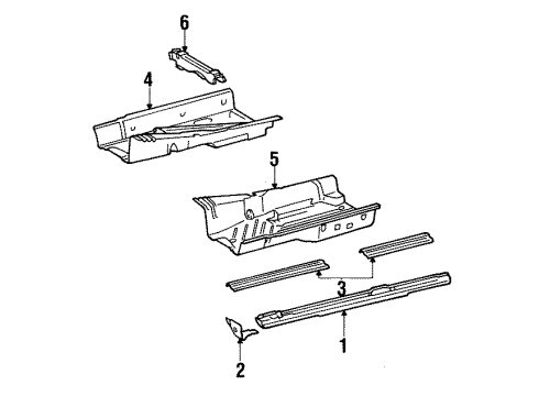 1985 Mercedes-Benz 300D Rocker, Floor & Rails