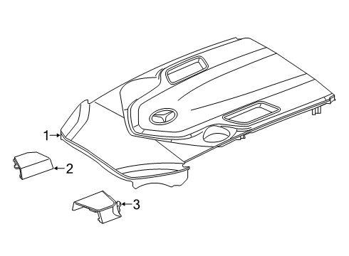 2021 Mercedes-Benz G550 Engine Appearance Cover