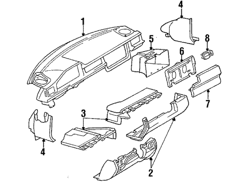 1987 Mercedes-Benz 260E Instrument Panel