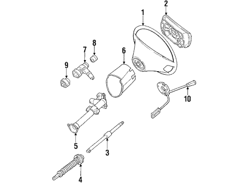 1995 Mercedes-Benz E320 Ignition Lock, Electrical Diagram 6