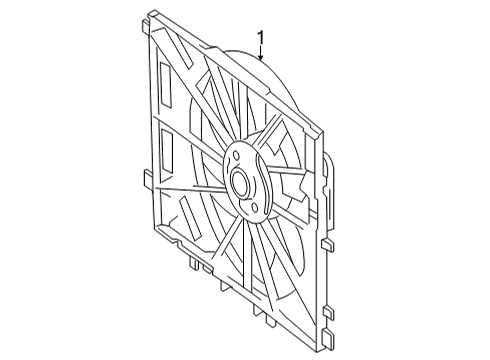 2022 Mercedes-Benz GLA250 Cooling System, Radiator, Water Pump, Cooling Fan Diagram 1