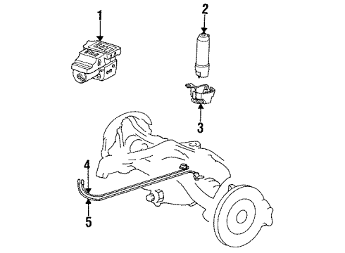 1995 Mercedes-Benz E320 ASR Components