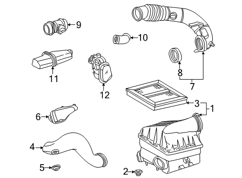 2000 Mercedes-Benz ML320 Air Intake