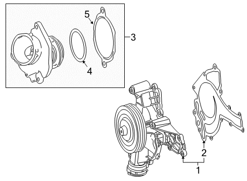 2012 Mercedes-Benz E350 Water Pump Diagram 2